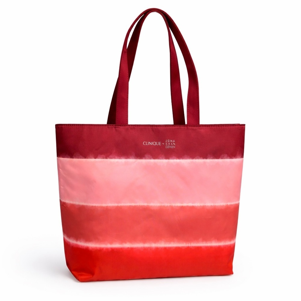 Clinique Gradient Red and Pink Tote